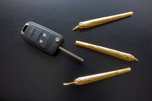 car keys and cannabis